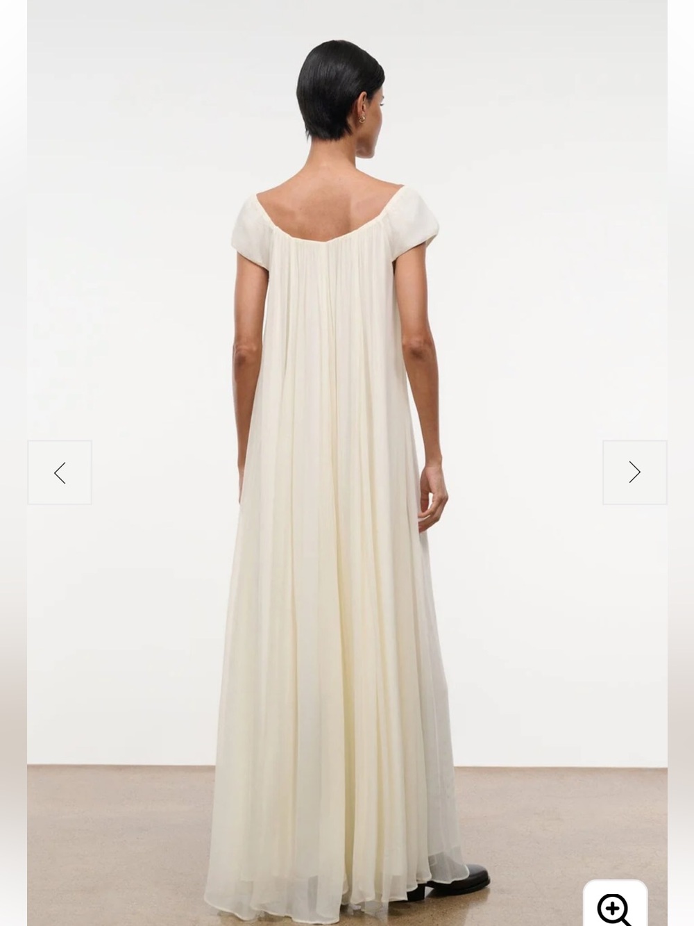 Staud Leda Dress Ivory - Picture 3 of 4